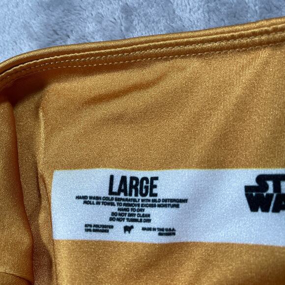 GoldSheep Leggings Bra Set Gold Large Grogu Mandalorian Sporty Athleisure Gym - Picture 9 of 14